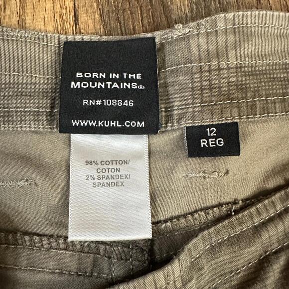 KUHL Women’s Outdoor Hiking Pants Plaid Camo Pockets Size 12 Reg Katerina - Picture 7 of 8